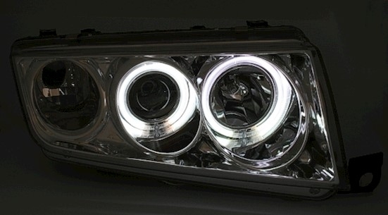 CCFL Angel Eyes Scheinwerfer für Skoda Fabia