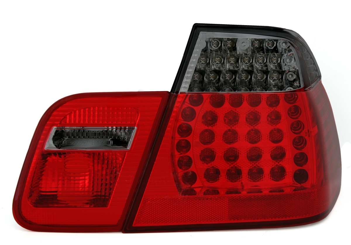 LED Rückleuchten für 3er BMW E46 in Rot-Smoke