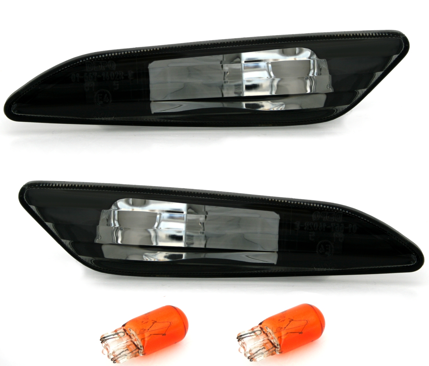 Seitenblinker Set für Alfa Romeo + Fiat in Schwarz