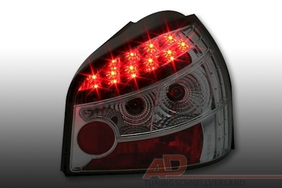 LED Rückleuchten für Audi A3 8L in Chrom