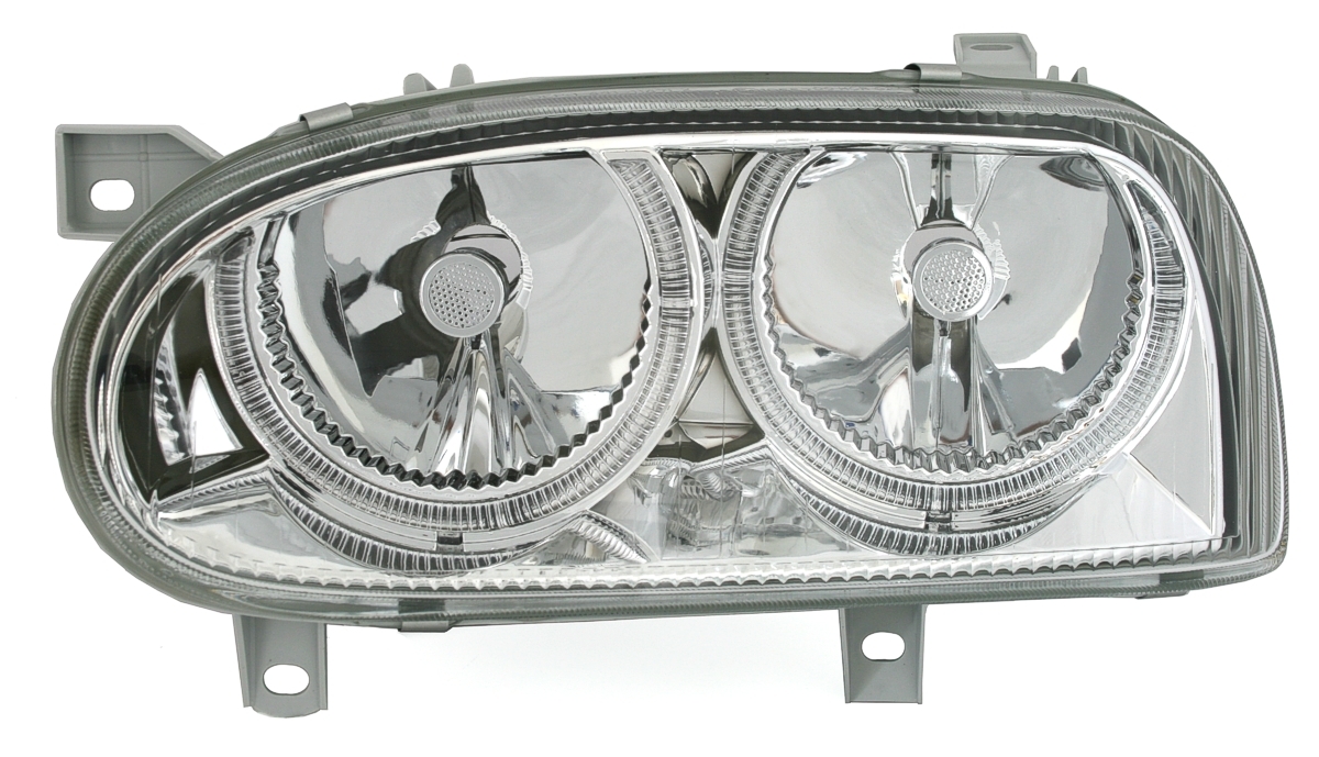 Angel Eyes Scheinwerfer für VW Golf 3 in Chrom
