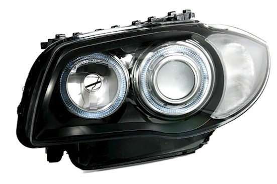 Angel Eyes Scheinwerfer für 1er BMW E8_ in Schwarz