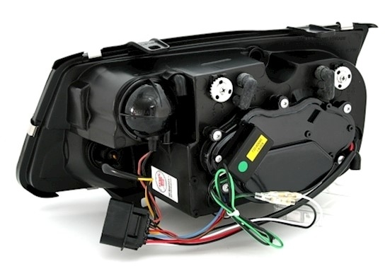 Scheinwerfer mit LED für VW Bora in Chrom