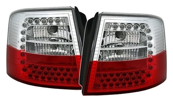 LED Rückleuchten für Audi A6 C5 Avant in Rot-Weiß