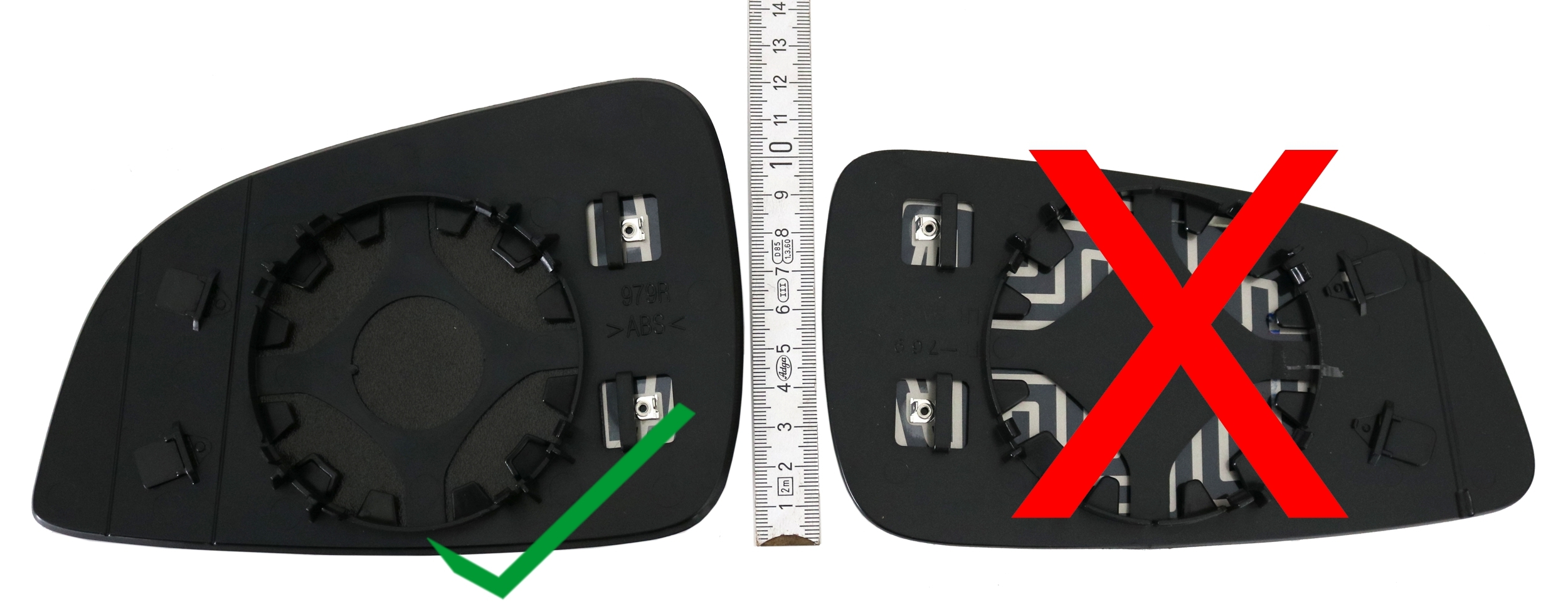 Spiegelglas für Opel Astra H / rechts