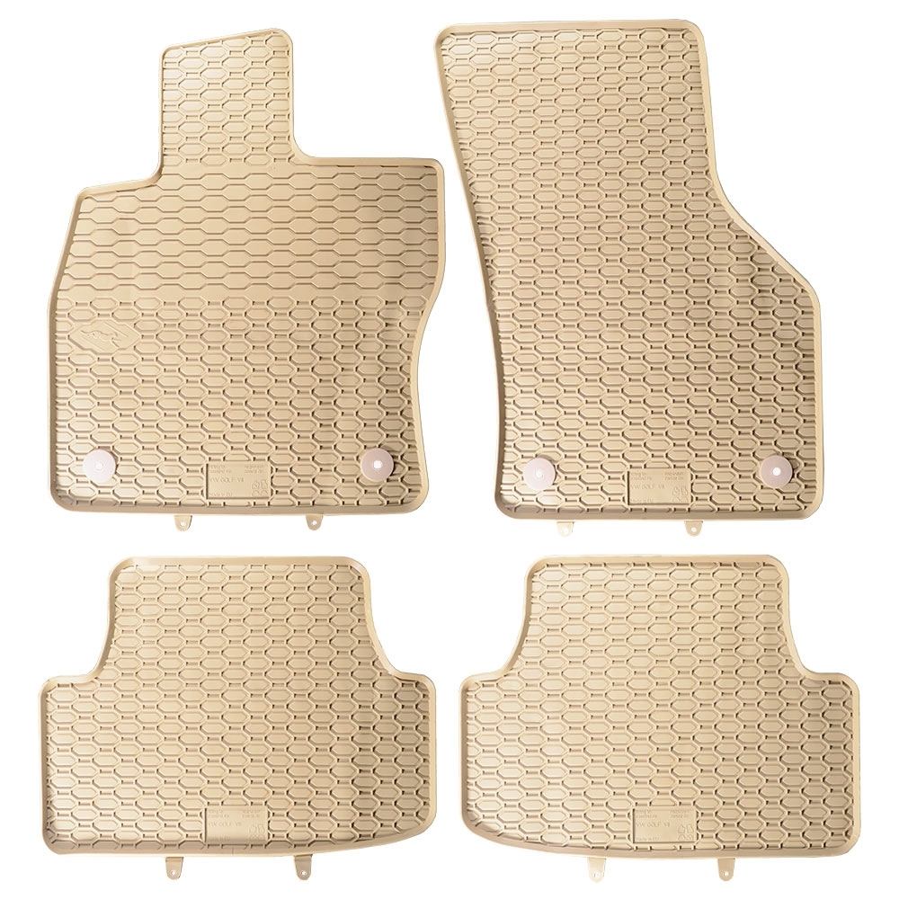 Gummifußmatten für VW Golf 7 + Seat Leon 3