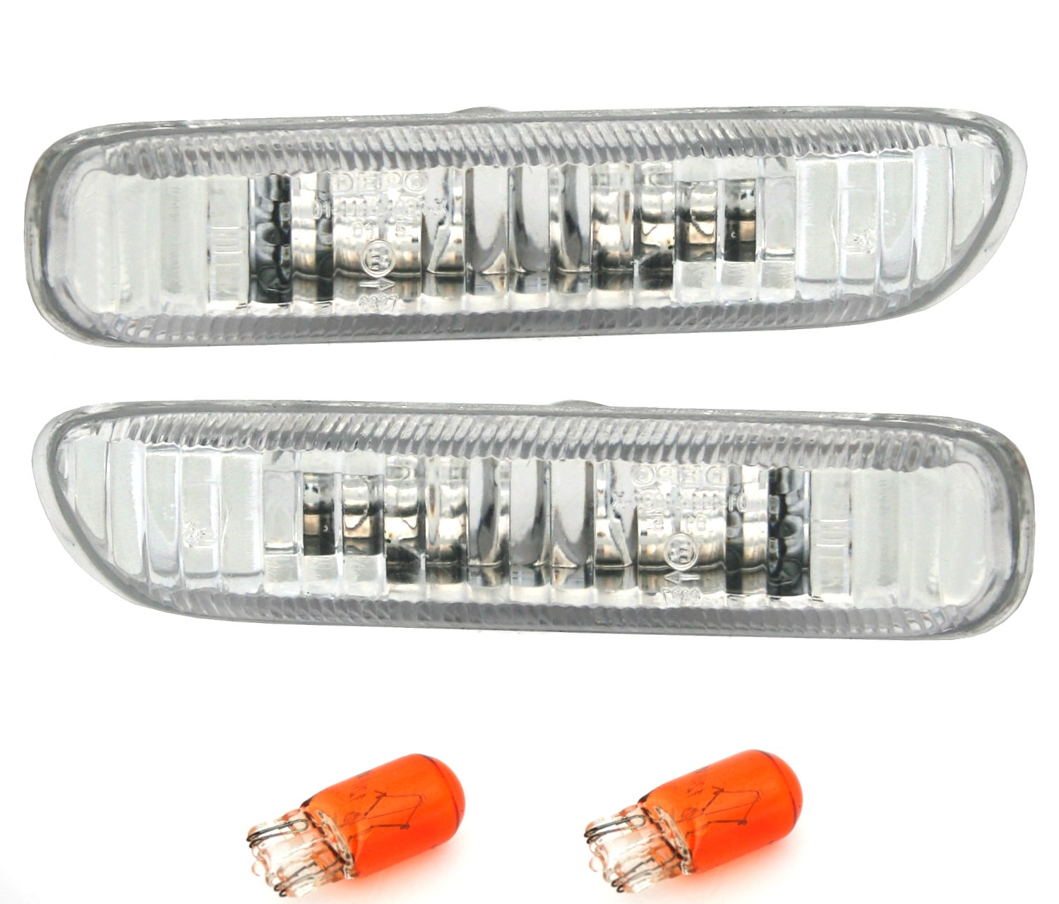 Seitenblinker für 3er BMW E46 in Silber