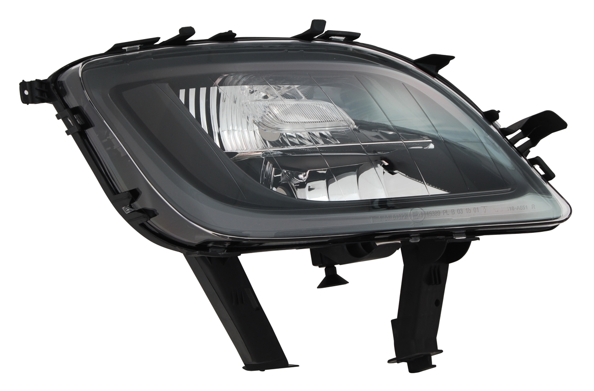 Frontblinker + NSW schwarz für Opel Astra J / re.