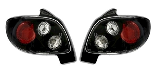 Rückleuchten für Peugeot 206 in Schwarz           