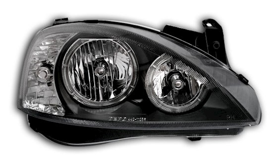 Angel Eyes Scheinwerfer für Opel Corsa C in Schw.