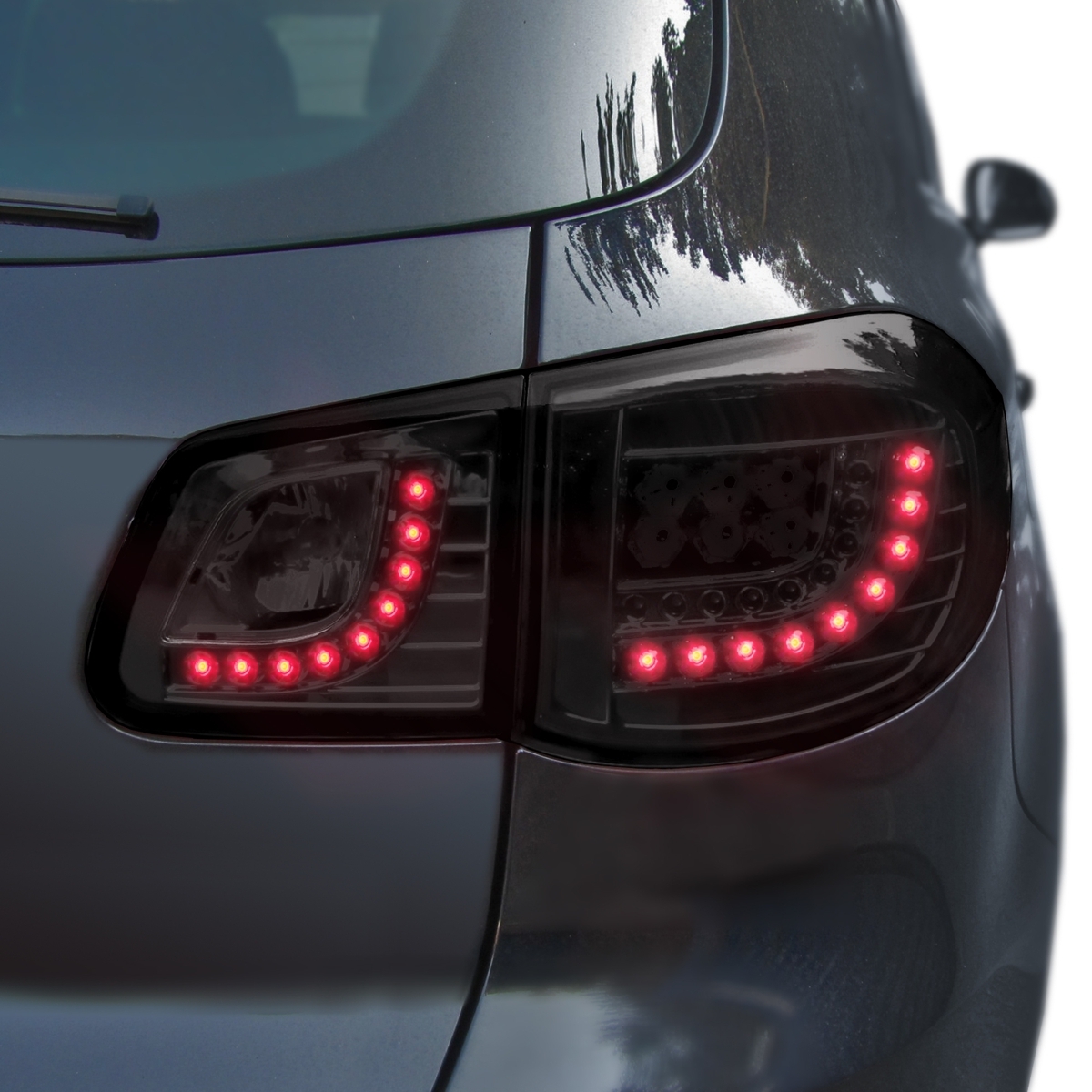 JOM LED Rückleuchten für VW Tiguan 5N in Schwarz