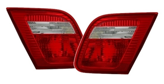 LED Rückleuchten für 3er BMW E46 in Rot-Weiß