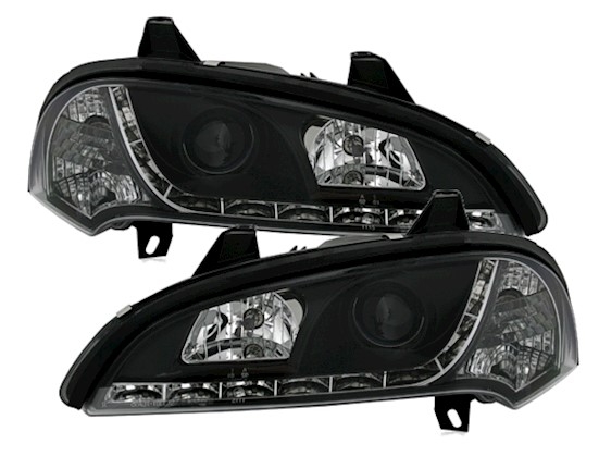 Scheinwerfer mit LED für Opel Tigra in Schwarz    