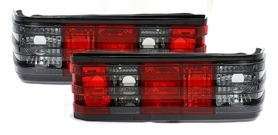 Rückleuchten für Mercedes W201 in Rot-Schwarz