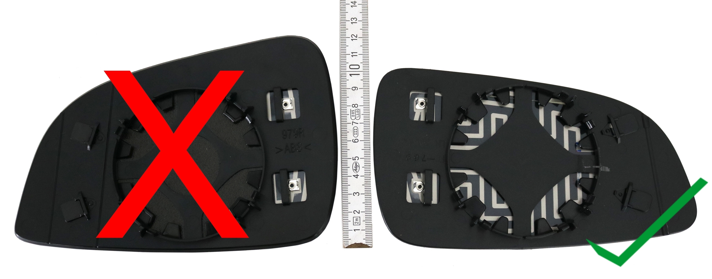 Spiegelglas für Opel Astra H / rechts