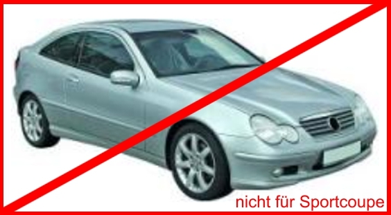 Scheinwerfer Set für Mercedes W203 in Schwarz
