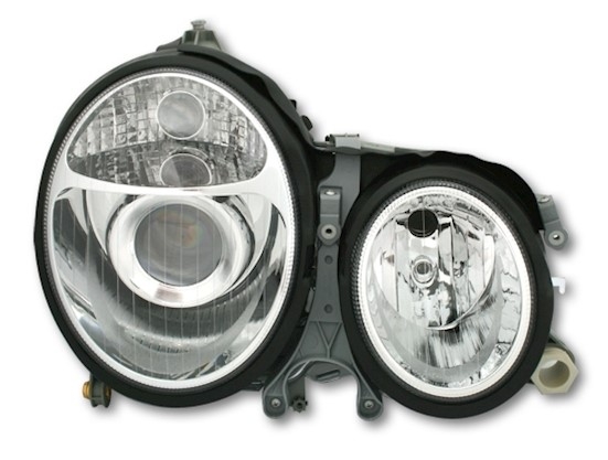 Scheinwerfer Set für Mercedes W210 in Chrom       
