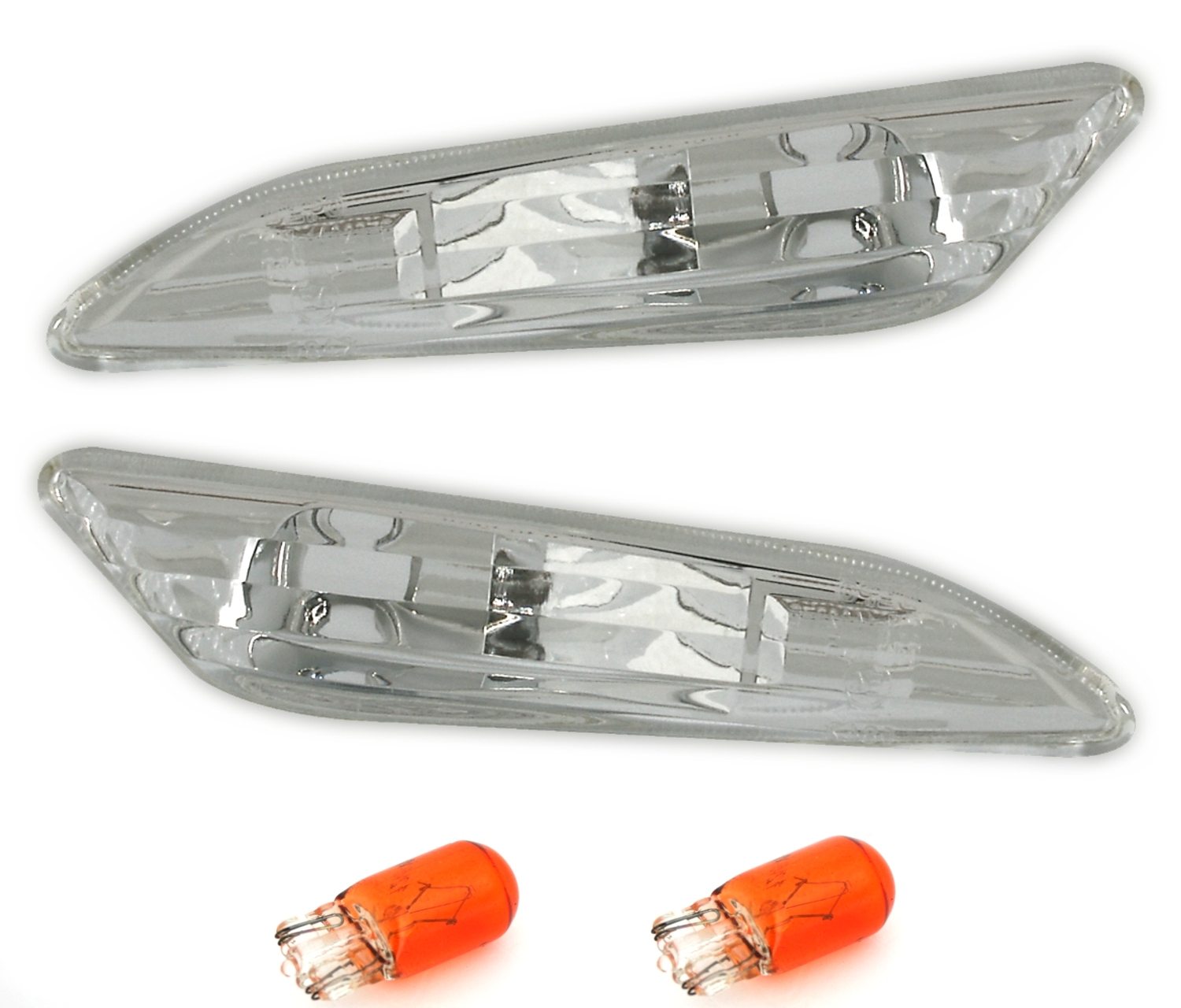 Seitenblinker Set für Alfa Romeo + Fiat in Chrom
