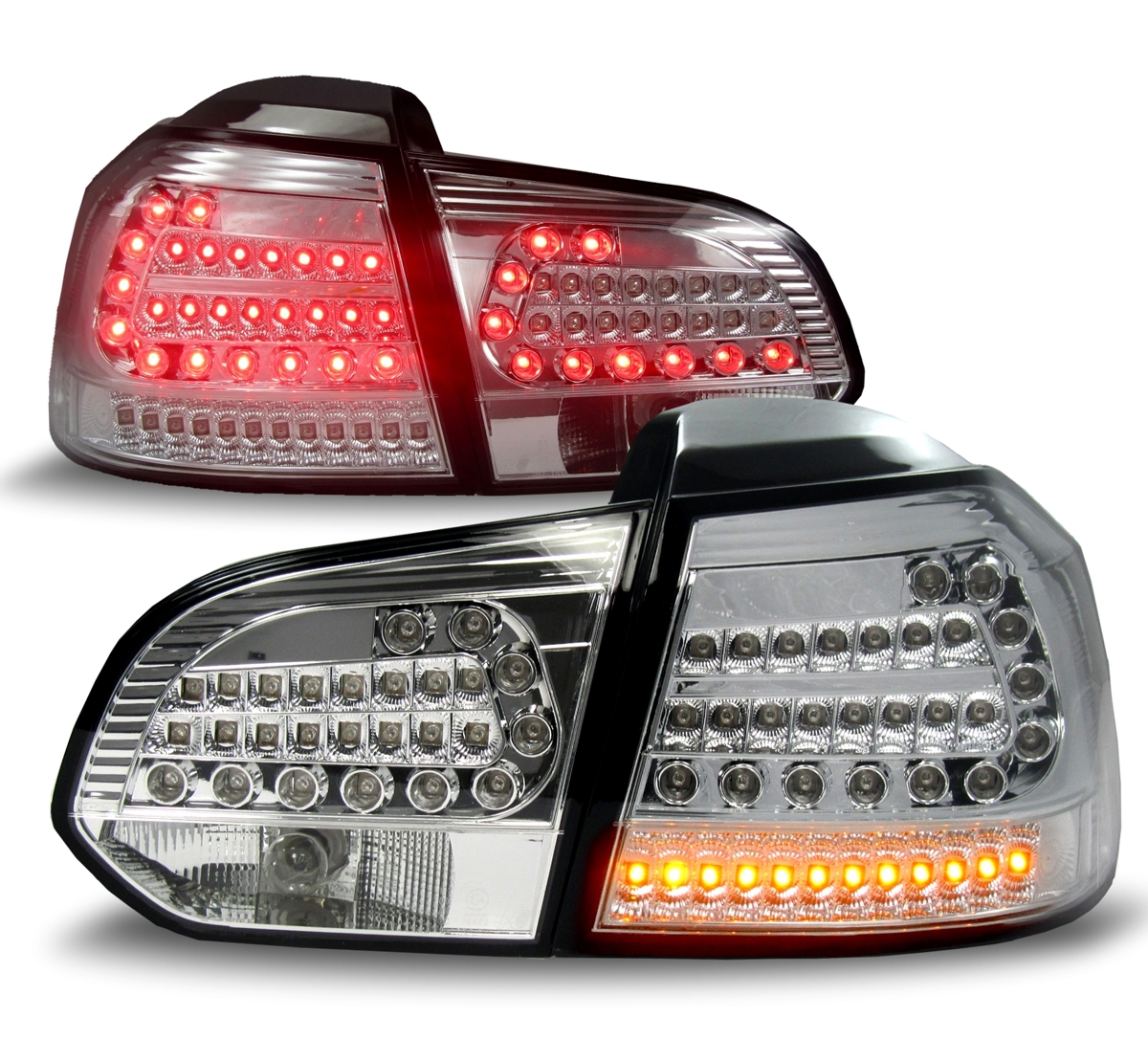 JOM LED Rückleuchten für VW Golf 6 in Chrom