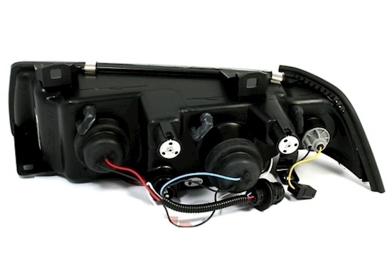 Angel Eyes Scheinwerfer für 3er BMW E36 in Schwarz
