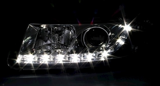Scheinwerfer mit LED für Seat Leon Toledo in Chrom