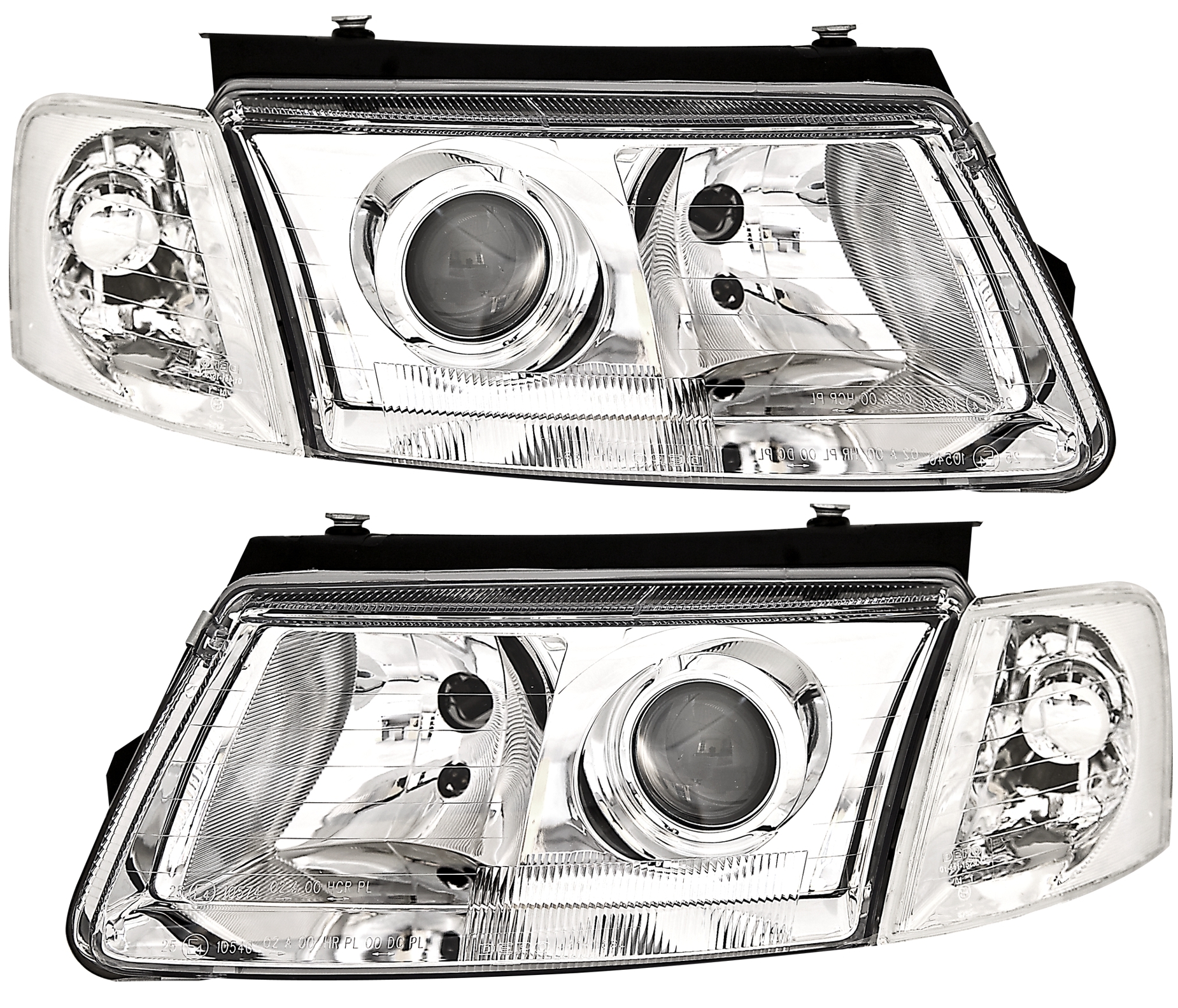 Scheinwerfer für VW Passat 3B in Klarglas Chrom