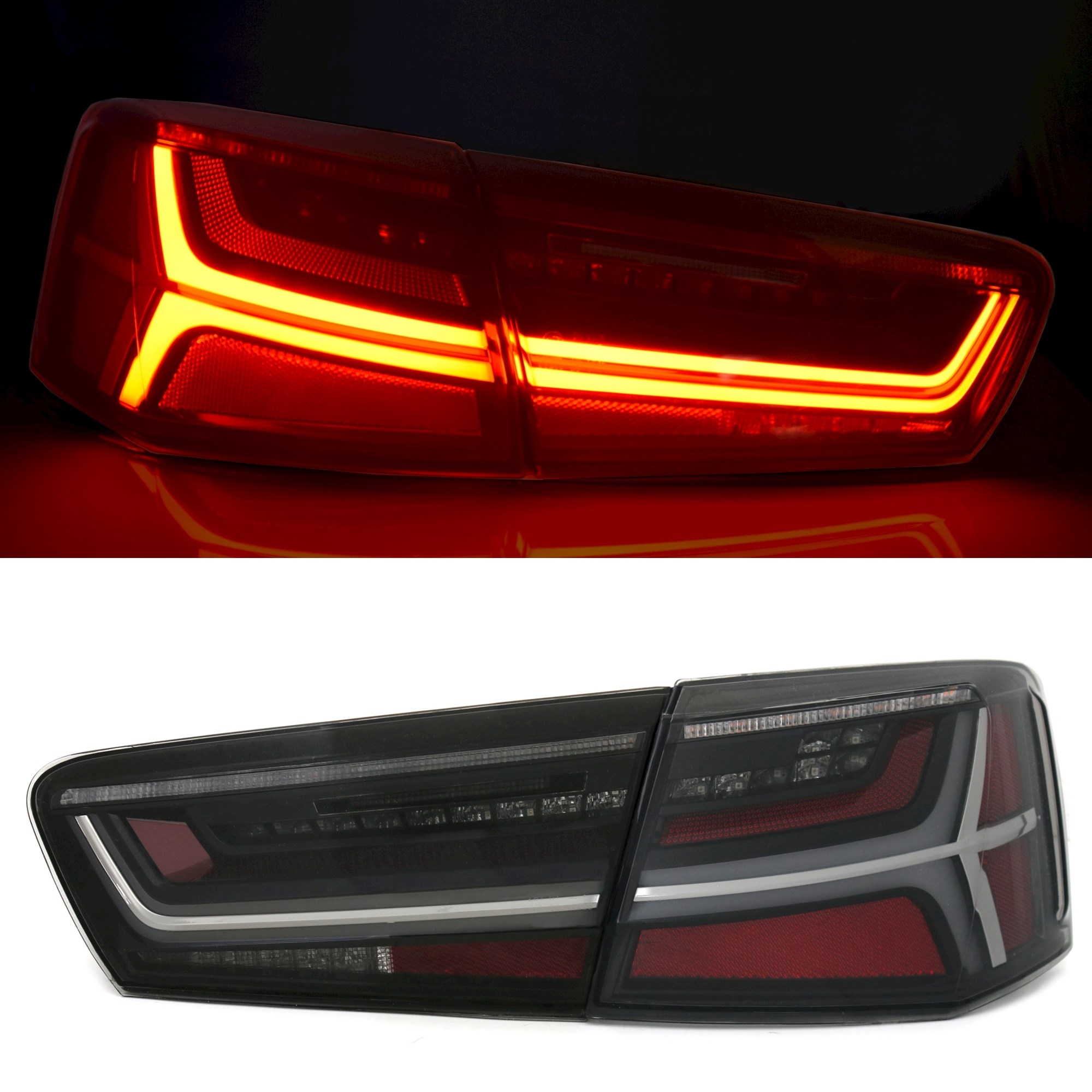 LED Rückleuchten Set für Audi A6 C7 Limo / Schwarz