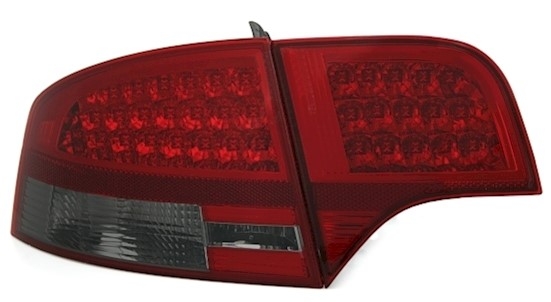 LED Rückleuchten für Audi A4 B7 Limo in Rot-Smoke