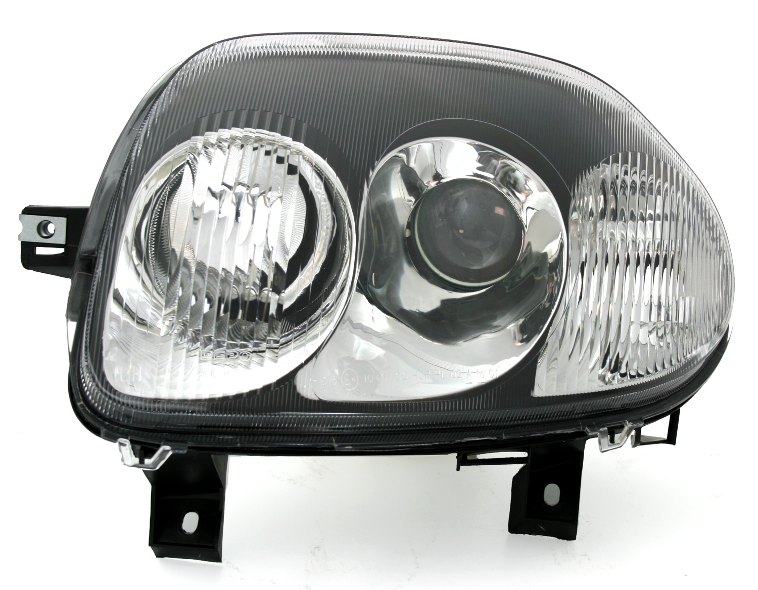 Scheinwerfer für Renault Clio 2 V6-Optik / Schwarz
