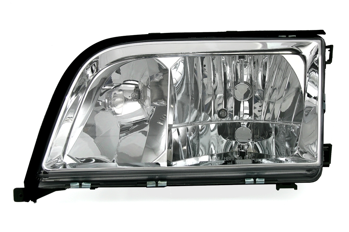 Scheinwerfer für Mercedes W140 in Klarglas Chrom
