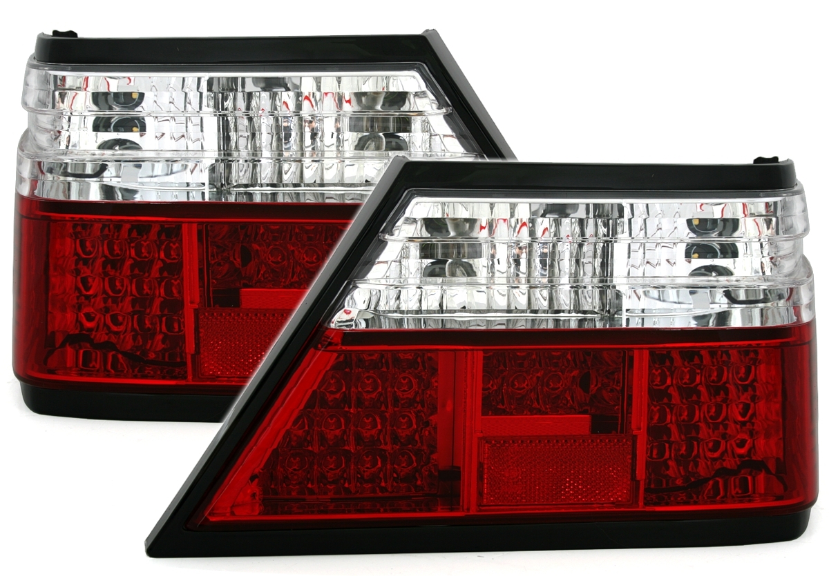 LED Rückleuchten für Mercedes W124 in Rot-Weiß