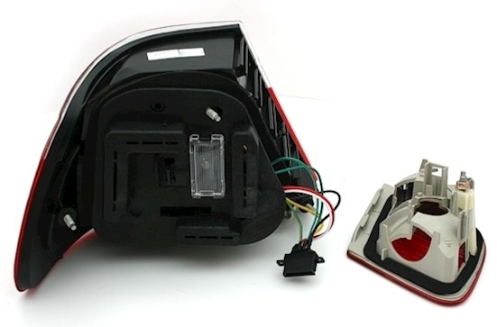 LED Rückleuchten für 3er BMW E46 in Rot-Schwarz