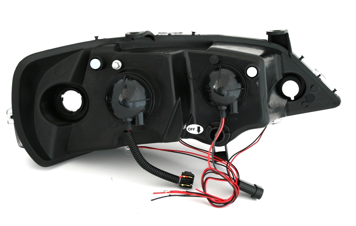 Angel Eyes Scheinwerfer für Opel Astra G in Schw. 