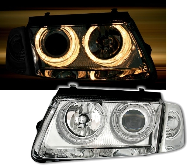 Angel Eyes Scheinwerfer für VW Passat 3B in Chrom