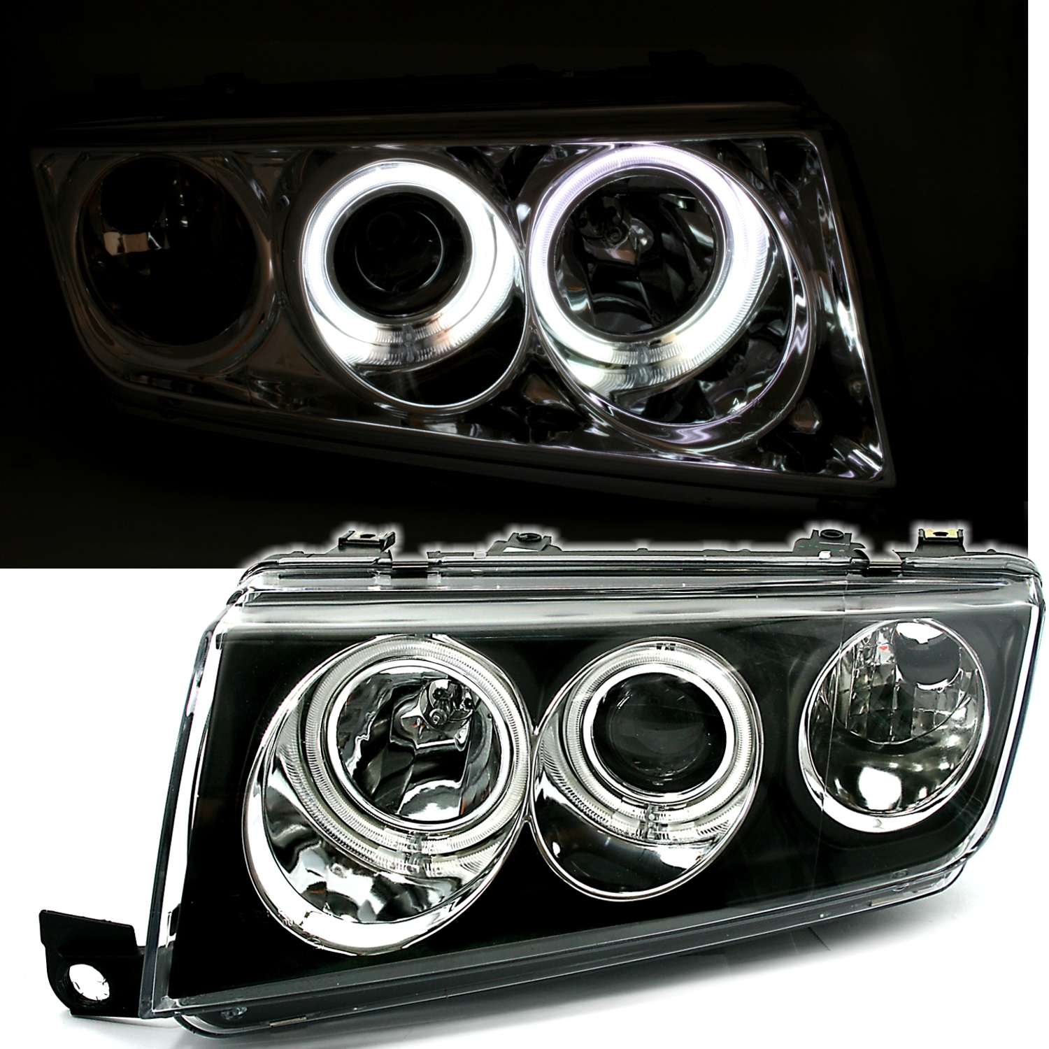CCFL Angel Eyes Scheinwerfer für Skoda Fabia