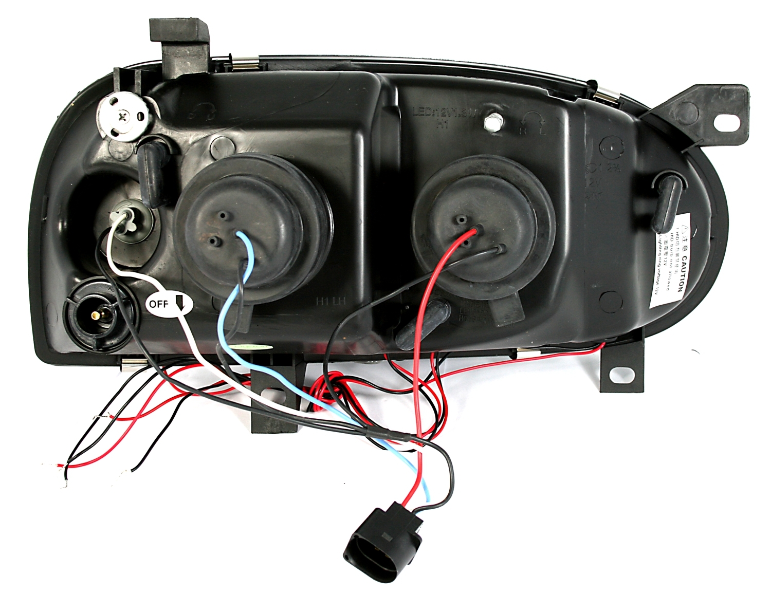 Angel Eyes Scheinwerfer VW Golf 3 in Schwarz
