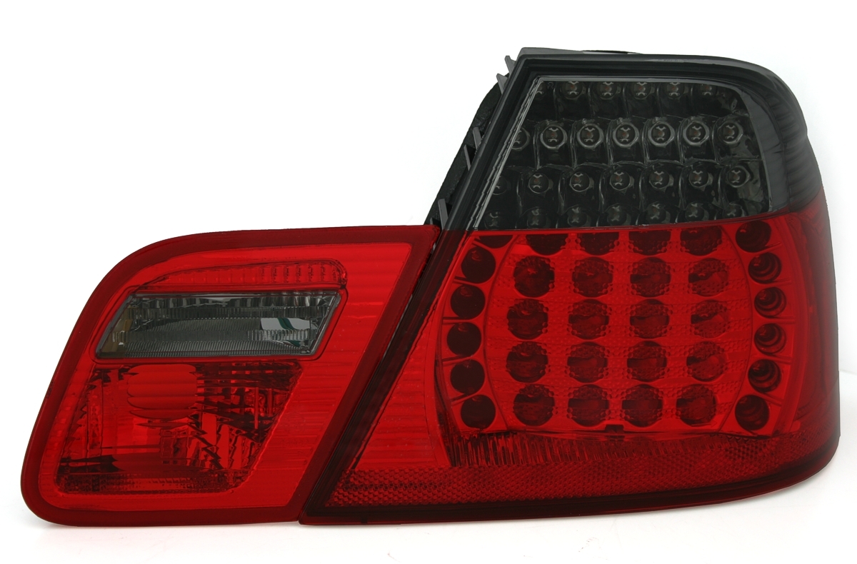 LED Rückleuchten für 3er BMW E46 in Rot-Smoke LLB