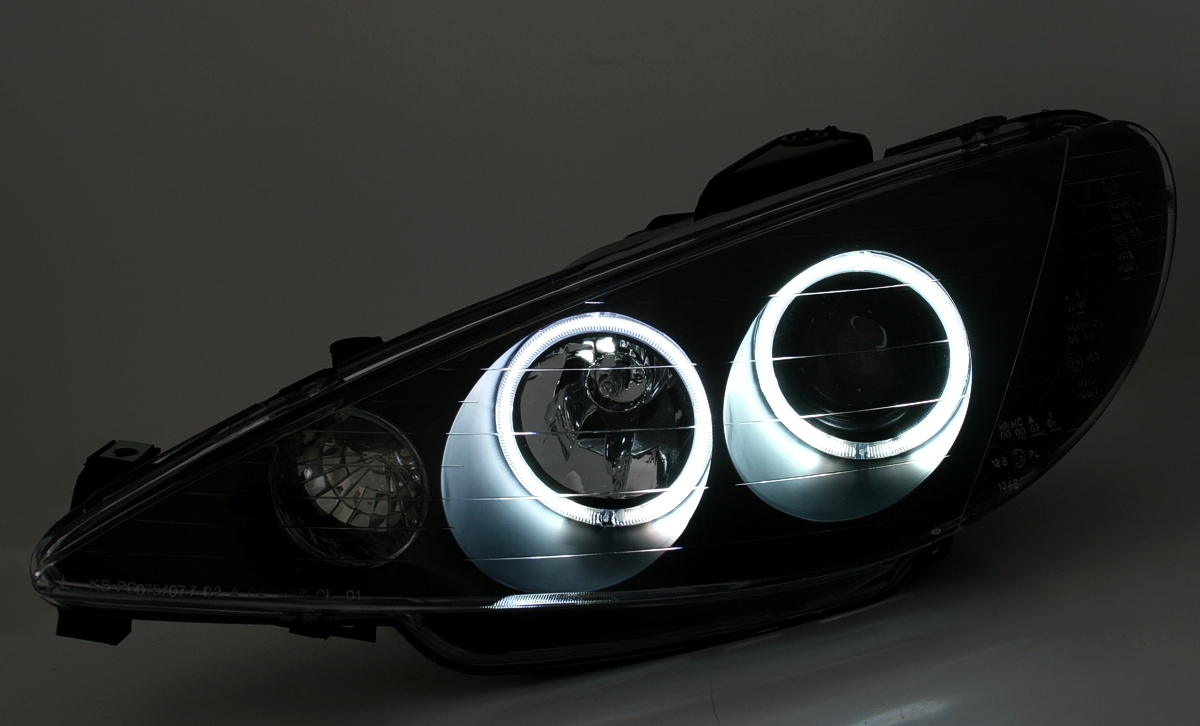 CCFL Angel Eyes Scheinwerfer für Peugeot 206