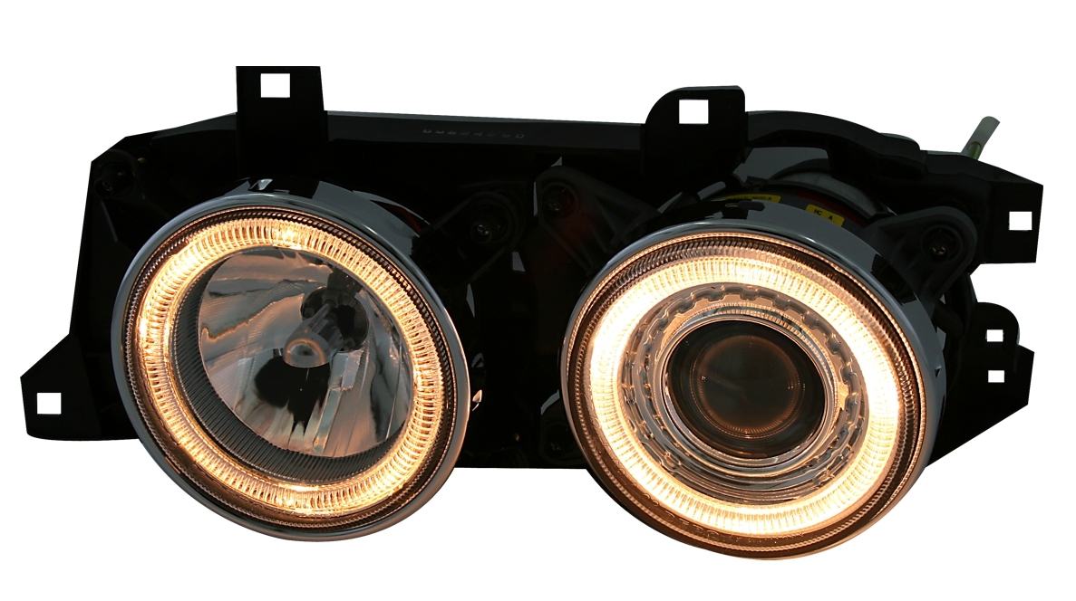 Angel Eyes Scheinwerfer Set für BMW E34 + E32
