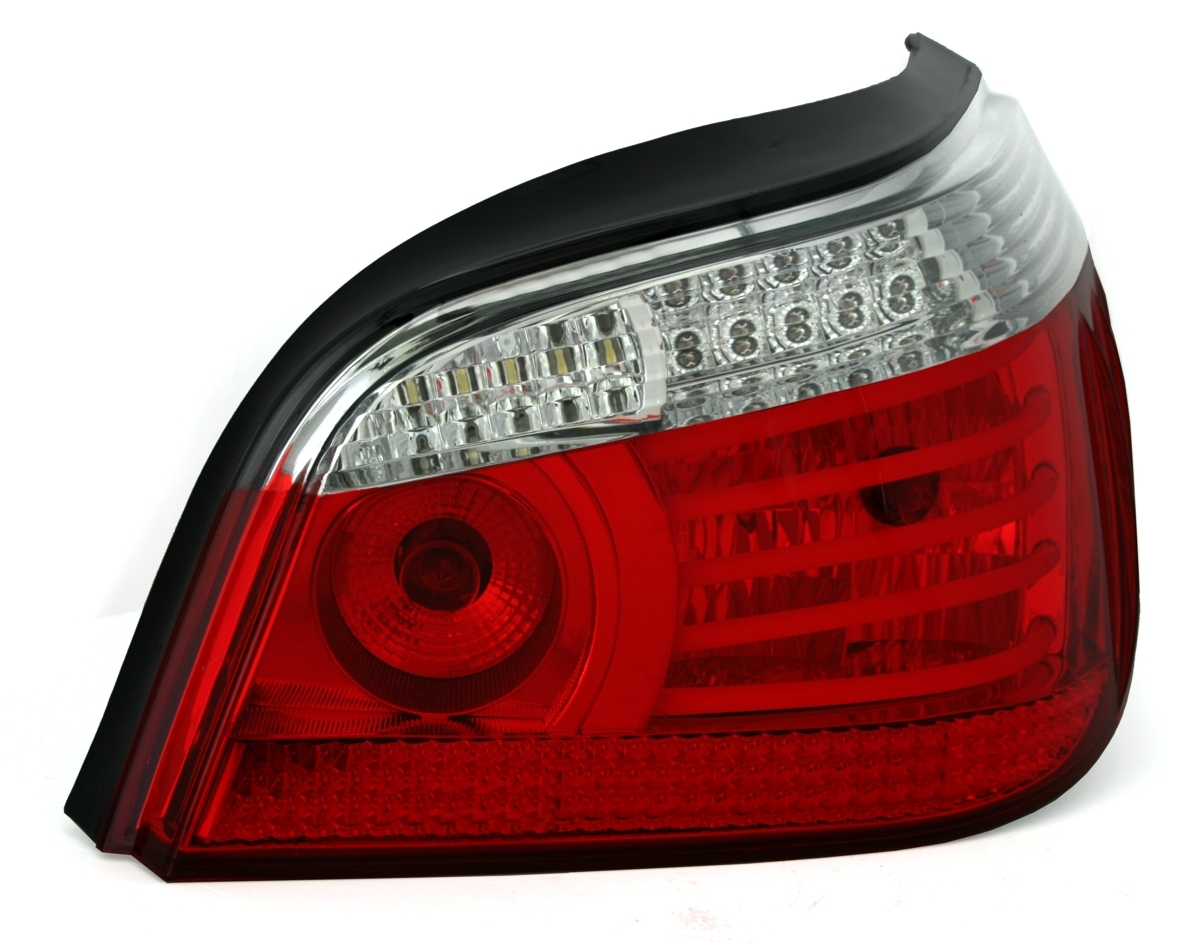 LED Rückleuchten für 5er BMW E60 Limo in Rot-Weiß
