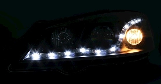 Scheinwerfer für Opel Astra G in Schwarz