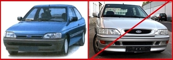 Frontblinker für Ford Escort MK5+6 / weiß, links