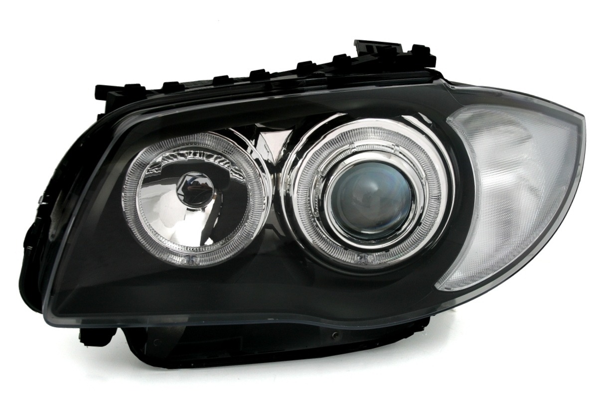 Angel Eyes Scheinwerfer für 1er BMW E8_ in Schwarz