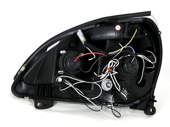 Angel Eyes Scheinwerfer Schwarz für Renault Clio B
