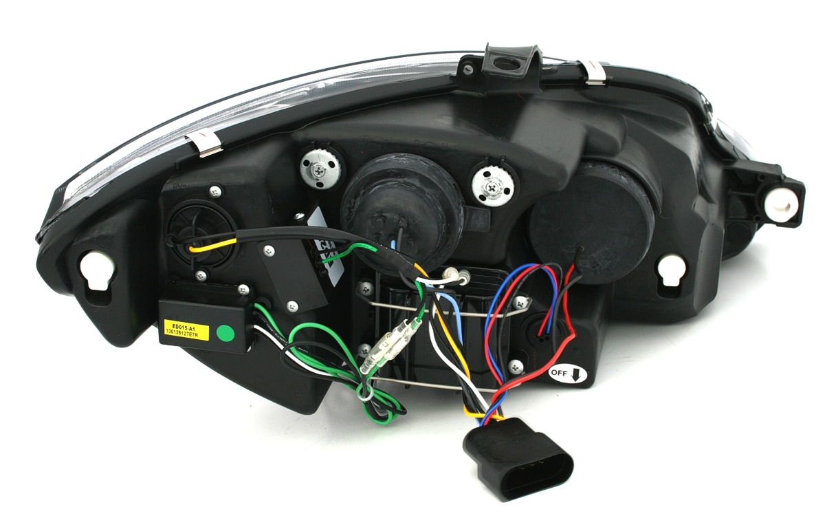 Scheinwerfer mit LED für Seat Leon in Schwarz     