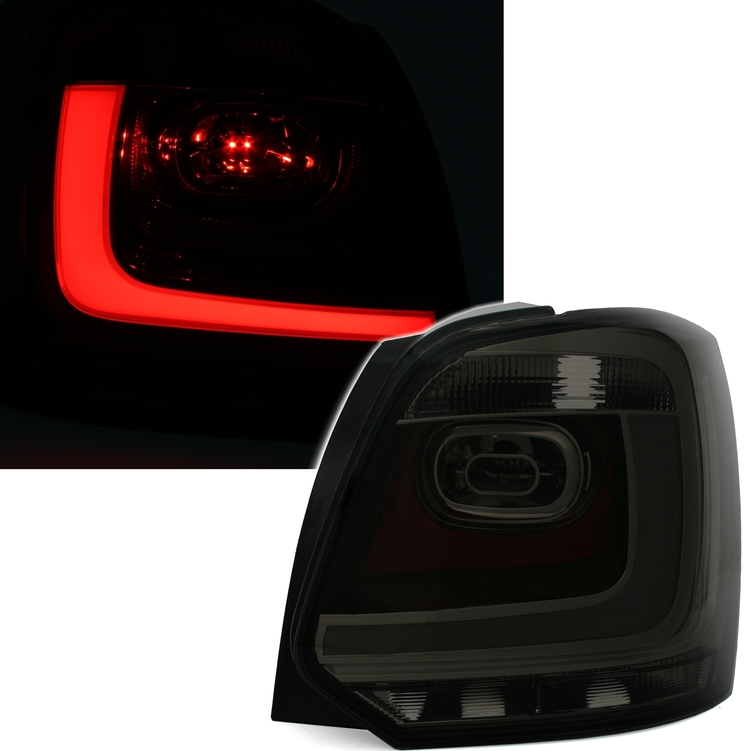 LED Rückleuchten für VW Polo 6R in Smoke