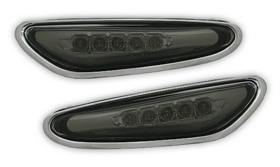 LED Seitenblinker für BMW E46 + X3 in Smoke