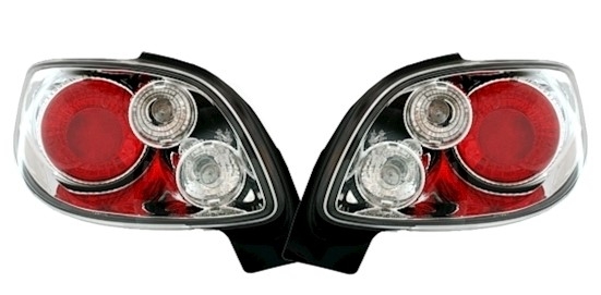 Rückleuchten für Peugeot 206 CC Cabrio in Chrom