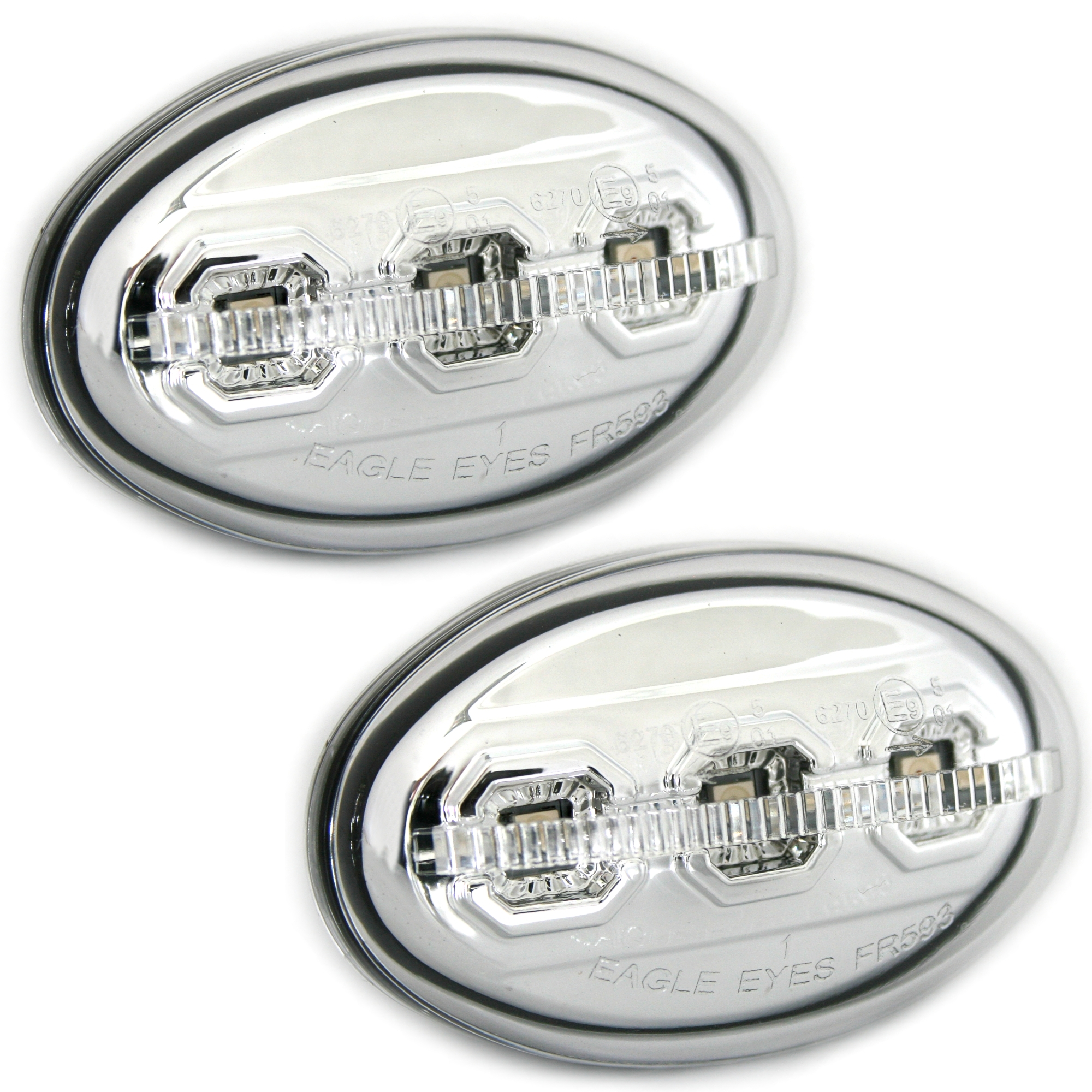 LED Seitenblinker Set für Ford / Mazda in Chrom