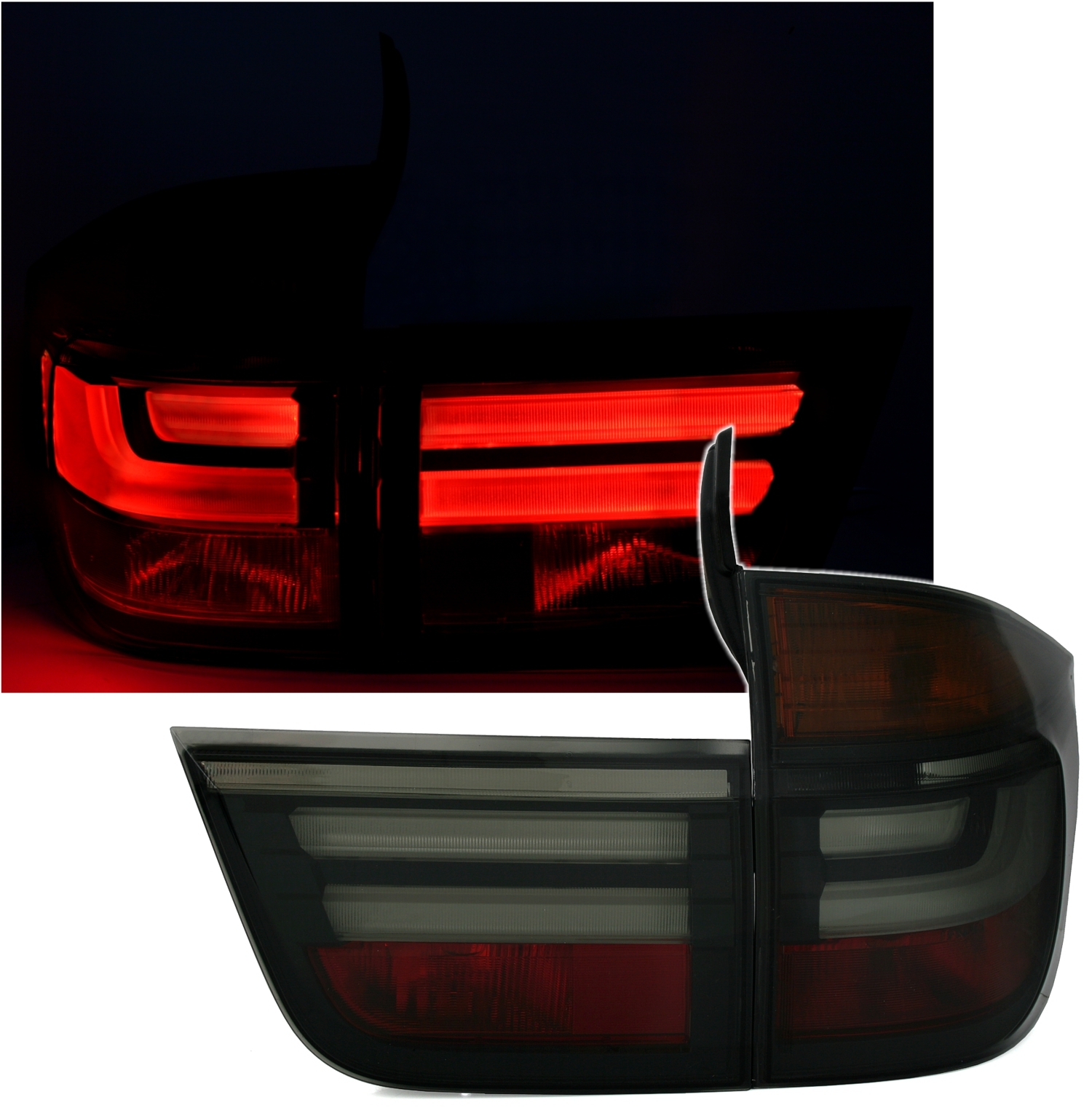 LED Rückleuchten für BMW X5 E70 in Schwarz